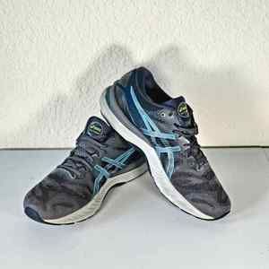 Asics Mens Gel Nimbus 23 1011B004 Black Gray Running Shoes Sneakers Size 11.5